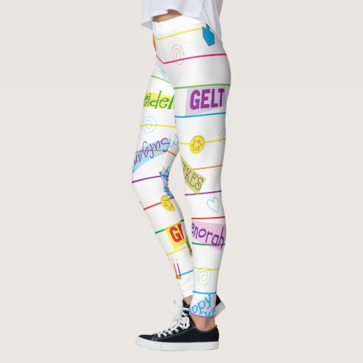 Leggings Hanoukka Design (Gauche)