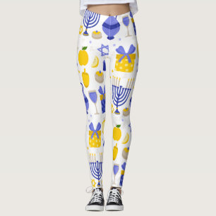 Leggings hanoukka dreidel menorah
