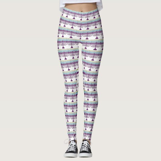 Leggings Hanoukka Menorah (Devant)