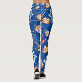 Leggings Hanoukka Menorah Dreidel Aquarelle or (Dos)