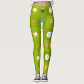 Leggings hanoukka verte (Devant)