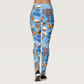 Leggings Hanukiahs, Menorahs et Motif de bougies (Dos)