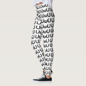 Leggings Happy Anime Face Emoticon (Gauche)