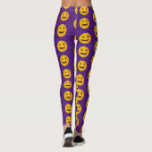 Leggings Happy Halloween Éffrayante chauve-souris violette (Dos)