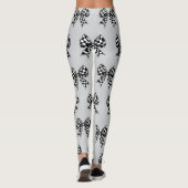 Leggings Happy Halloween gris coché noir arcs Coquette (Dos)