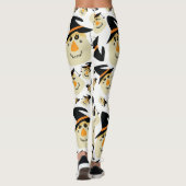 Leggings Happy Halloween mignonette Scarecrow et Spider (Dos)