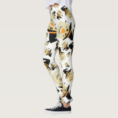 Leggings Happy Halloween mignonette Scarecrow et Spider (Gauche)