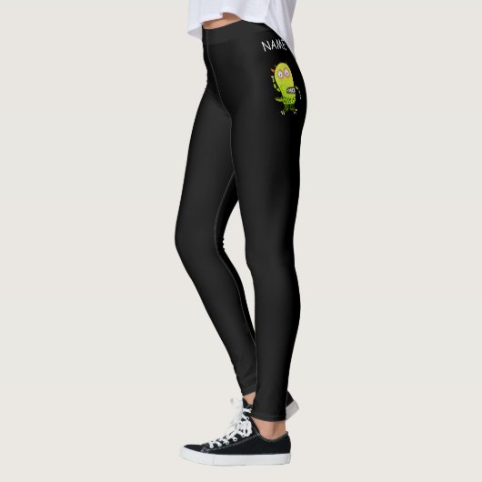 Leggings HAPPY MONSTER AVEC NOM (Gauche)