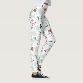 Leggings Happy Snowmen Moderne Motif de Noël (Droite)