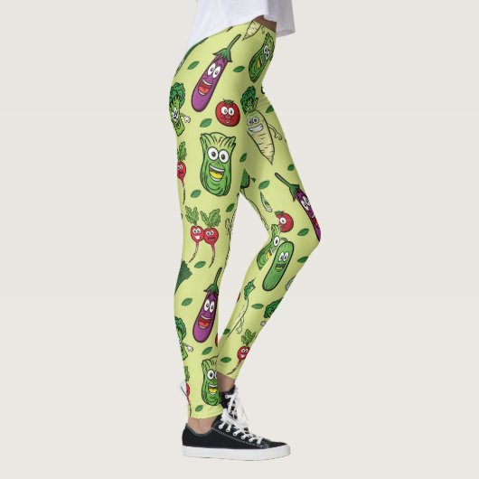 Leggings Happy Vegetables Motif (Droite)