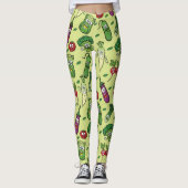 Leggings Happy Vegetables Motif (Devant)