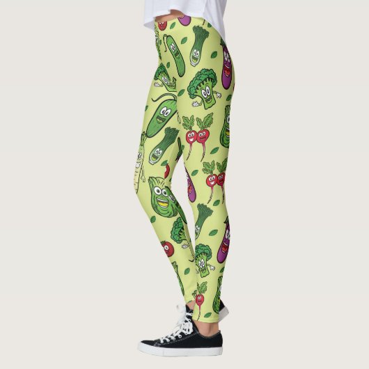 Leggings Happy Vegetables Motif (Gauche)