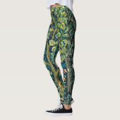 Leggings Hares d'ANIMAUX FORESTIERS, Oiseau de faisan, Vert (Gauche)