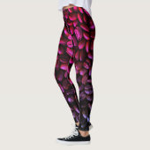 Leggings Haricot de café violet et rose (Gauche)