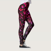 Leggings Haricot de café violet et rose (Droite)