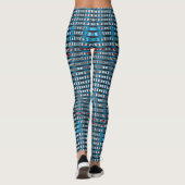 Leggings Haricots de gelée 3D - Bleu Web (Dos)