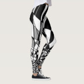 Leggings Harlequin noir et blanc (Droite)