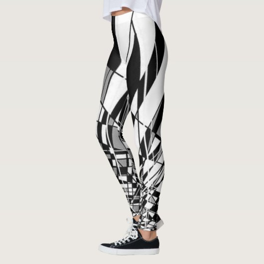 Leggings Harlequin noir et blanc (Gauche)