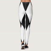 Leggings harlequin noir et blanc (Dos)