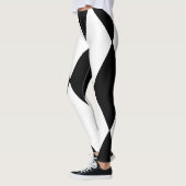 Leggings harlequin noir et blanc (Gauche)