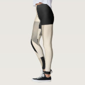 Leggings Harmonie dans les nuances : Composition abstraite (Gauche)