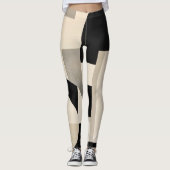Leggings Harmonie dans les nuances : Composition abstraite (Devant)