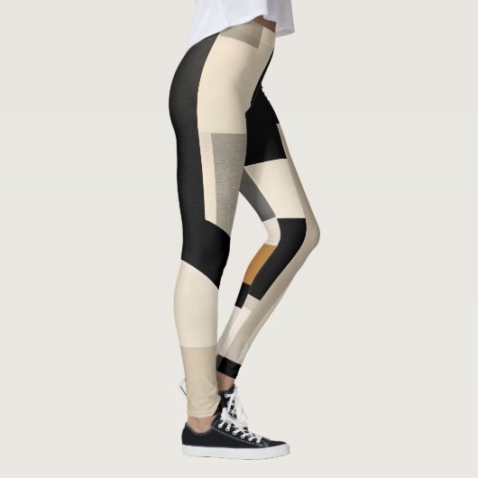 Leggings Harmonie dans les nuances : Composition abstraite (Droite)