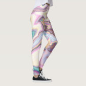 Leggings Harmonie de marbre pastel (Droite)