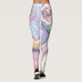 Leggings Harmonie de marbre pastel (Dos)