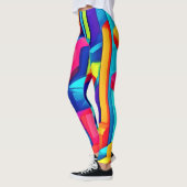Leggings Harmonie géométrique Abstraite (Gauche)