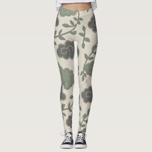 Leggings Harmonie Nuage-Vigne - Motif Batik Bali