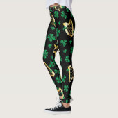 Leggings Harpes irlandaises + Shamrocks (Gauche)