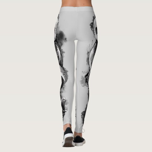 Leggings Harry Potter | Aquarelle de marque foncée (Dos)