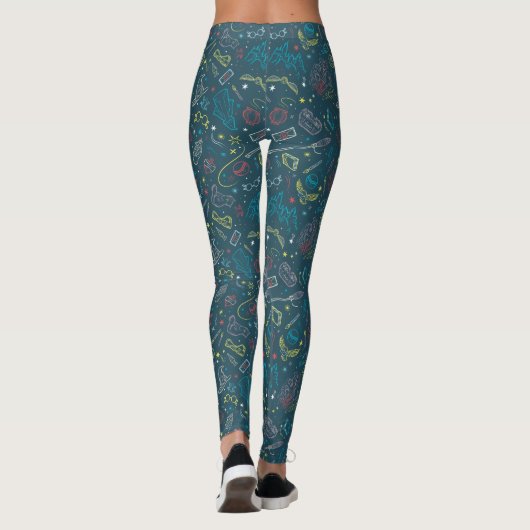 Leggings HARRY POTTER™ Artefacts Line Art Motif (Dos)