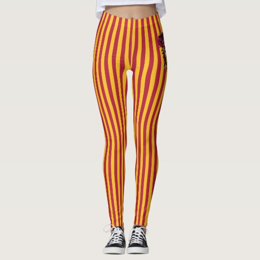Leggings Harry Potter | Gryffindor Crest Gold et Rouge (Devant)