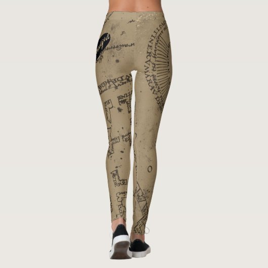 Leggings Harry Potter | MISCHIEF MANAGED™ Mappage Empreinte (Dos)