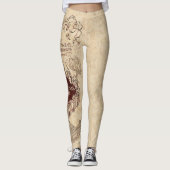 Leggings Harry Potter Spell | Carte de Marauder (Devant)
