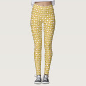 Leggings Harvest Gold Gingham Heart Patch Plaid (Devant)