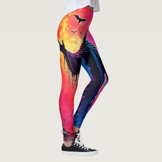 Leggings Hauning Demon Habillé Dans L'Ombre Design (Droite)