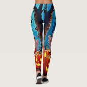 Leggings Haunted Halloween conception de nuit (Dos)