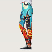 Leggings Haunted Halloween conception de nuit (Gauche)