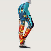 Leggings Haunted Halloween conception de nuit (Droite)