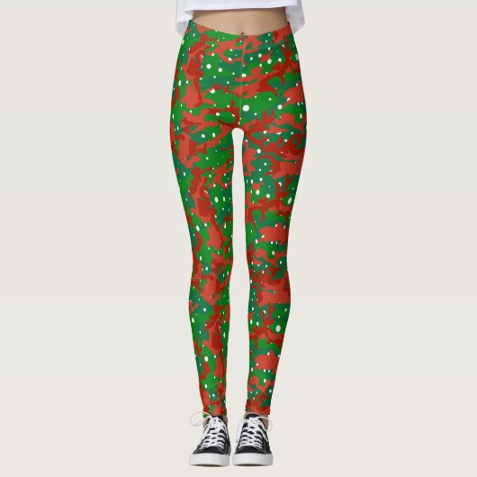 Leggings Haus Du Camouflage De Camo Xmas (Devant)