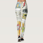 Leggings Hausse : jeu de gribouillis dessiné à la main (Dos)