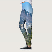 Leggings Haut Dans Les Montagnes La Scène Alpine (Gauche)