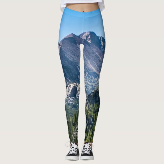 Leggings Haut Dans Les Montagnes La Scène Alpine (Devant)