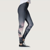 LEGGINGS HAUT DE GAMME IMPRIMÉE SOIR CIEL ET NUAGES (Droite)