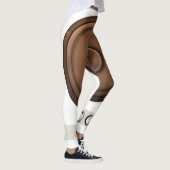Leggings Haut-parleurs rétro : brun, blanc isolé. (Droite)
