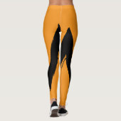 Leggings haut taille Orange II pour femmes (Dos)