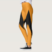 Leggings haut taille Orange II pour femmes (Gauche)